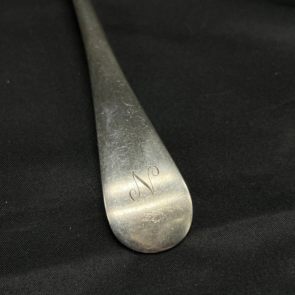 Tiffany & Co Silver Plate Cold Meat Serving Fork Mono N 9.25